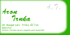 aron trnka business card